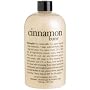 philosophy cinnamon buns shampoo, body wash, and bubble bath