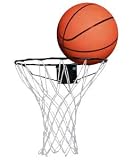 BASKETBALL RING HOOP NET WITH WALL MOUNTING BRACKET AND BALL