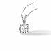 1/2 carat dtw round solitaire diamond pendant