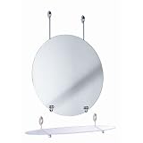 :USE Ollipsis Round Mirror with Free Console, Polished Chrome
