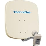 TechniSat DigiDish 45, SAT-Offset-Spiegel mit Halterung und Twin LNB, beigevon "TechniSat"