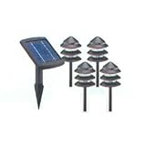 Tools & Hardware : Malibu Solar Powered Metal Tier Light Kit w/ Remote Panel - LZ13RP4