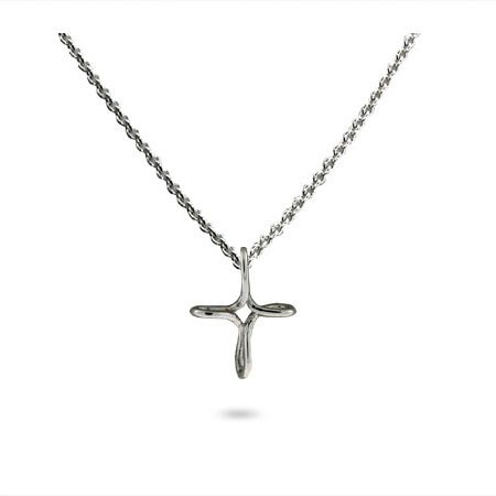 Eve's Addiction Sterling Silver Infinity Cross