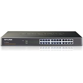 TP-Link 24-Port Gigabit Switch in 1U 19-inch Rack-Mountable Steel Case