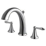 Ultra UF55410 "Transitional Collection" Two-handle Lavatory Widespread Faucet, Chrome Finish