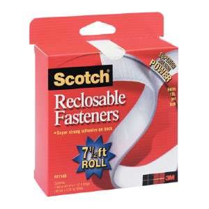 Scotch Reclosable Fasteners , 3/4-inch x 180 Inches, Black Roll (RF7261X)