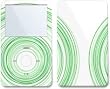Circle White Design Skin Decal Sticker for Apple iPod video 30GB/ 60GB/ 80GB Player