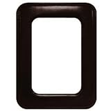 ROMA BLACK leather round corner #171 frame by Raika