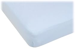 Snoozy Jersey Knit Crib Sheet Blue