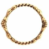 New Authentic Low Luv by Erin Wasson 14k Gold Rope Horse Hoof Bangle Bracelet