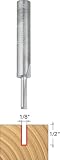 Freud 03-116 1/8-Inch Diameter by 1/2-Inch Single Flute Straight Router Bit with 1/4-Inch Shank
