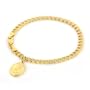 14kt Gold Link Bracelet with Heaven's Gift Charm - 7"