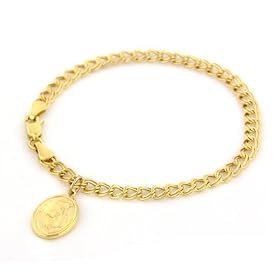14kt Gold Link Bracelet with Heaven's Gift Charm - 7 by Netaya