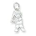 Sterling Silver Baseball - Boy Charm with 20 inch Sterling Silver Chain