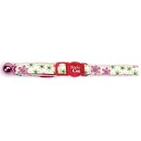 Flower Frenzy Cat Collar, 3/8-Inch Wide, Adjustable 8-12, Pink