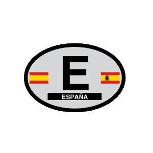 Spain oval decal - Spainish Country of Origin Sticker