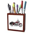 Tile Pen Holder Picturing Picturing Harley Davidson Motorcycle