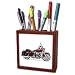 Tile Pen Holder Picturing Picturing Harley Davidson Motorcycle
