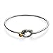 Sterling Silver Love Knot Bangle Bracelet