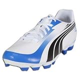 Puma Men's Excitemo I FG Soccer Cleat,White/Black/Puma Royal,10 D US