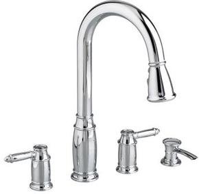 Chrome Dual Control Pull-down Dispenser 2-handle