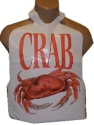 50 Crab Themed Disposable Bibs