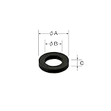 LIXIL(リクシル) INAX パッキン A寸法12.8mm B寸法8.4mm C寸法2mm 50-979