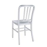 Lexington Modern Sailor Modern Cafe Side Chair, Brushed Aluminum
