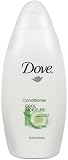 Dove Conditioner, Cool Moisture, Cucumber & Green Tea Scent, 25.4 fl oz (751 ml) (Pack of 2)