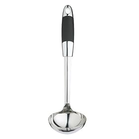 Kitchen Craft Master Class Soft Grip Long Handled Soup Ladle, Stainless Steel