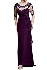 Chiffon Lace Mother-of-the-Bride Dress/Wedding Party Dress 