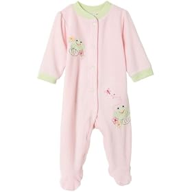 Little Me Frog Blanket Sleeper - Pink Multi