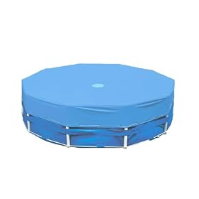 Intex Krystal Clear 16-Foot Round Pool Cover, Blue
