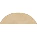 Durable Coporation Thermoset Vulvcanized Rubber Wood Elements Grand-Stand Beauty Salon & Barber Anti-Fatigue Mat, Circle with Recess, for Indoors, Maple