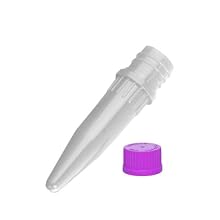 Corning Axygen SCT-050-R Conical Bottom Screw Top Microcentrifuge Tube With Red O-Ring Cap, 0.5mL, Clear PP (1 Case: 500 Tubes and Caps/Unit; 8 Units/Case)