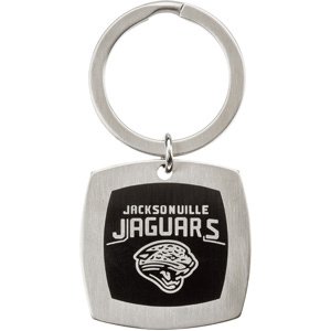 24626 Stainless Steel 35Mm X 35Mm Polished Jacksonville Jaguars Logo Keychain
