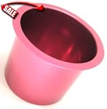10 Red Aluminum Poker Table Cup & Bottle Drink Holders for Drop in Poker Tables