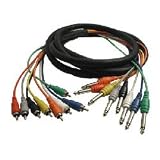 Hosa CPR805 5M 8 Way Mono Jack to Phono Loom