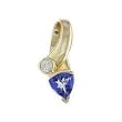 14K Yellow Gold Tanzanite and Diamond Pendant
