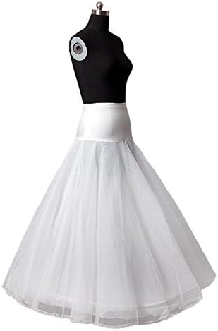 1 Hoop Mesh Floor-length A Line Dress Gown Slip Ballet Bridal Wedding Petticoat