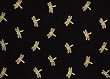 Batik Sarong - Dragonflies on Black - Heavy Rayon