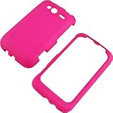 Hot Pink Rubberized Protector Case for HTC Wildfire S (T-Mobile USA)