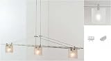 Baybridge 3 Light Low-Voltage Halogen Linear Chandelier Finish:HS1861BL1A - Black