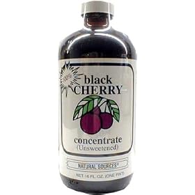 Click here to buy Natural Sources Black Cherry Concentrate Unsweetened 16 Fluid Oz (A Build up of Uric Acid... by Natural Sources.