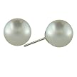 6mm Akoya Pearl Stud Earrings in 14K Yellow Gold Setting