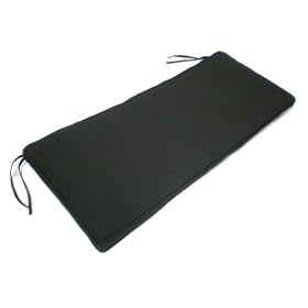 4 Foot Bench Cushion, Black