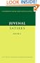Juvenal: Satires Book I (Cambridge Greek and Latin Classics)