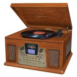 Crosley Performer CR2402A - Audio system - radio CD recorder cassette turntable - paprika