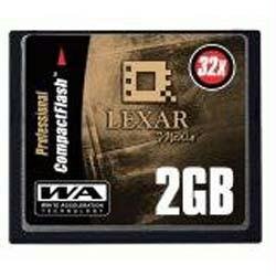 Lexar CF2GB-40-380 2GB 40X Compact Flash Card w/WA