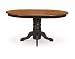 International Concepts T57-48XB Single Pedestal Table Base Only- Black-Cherry